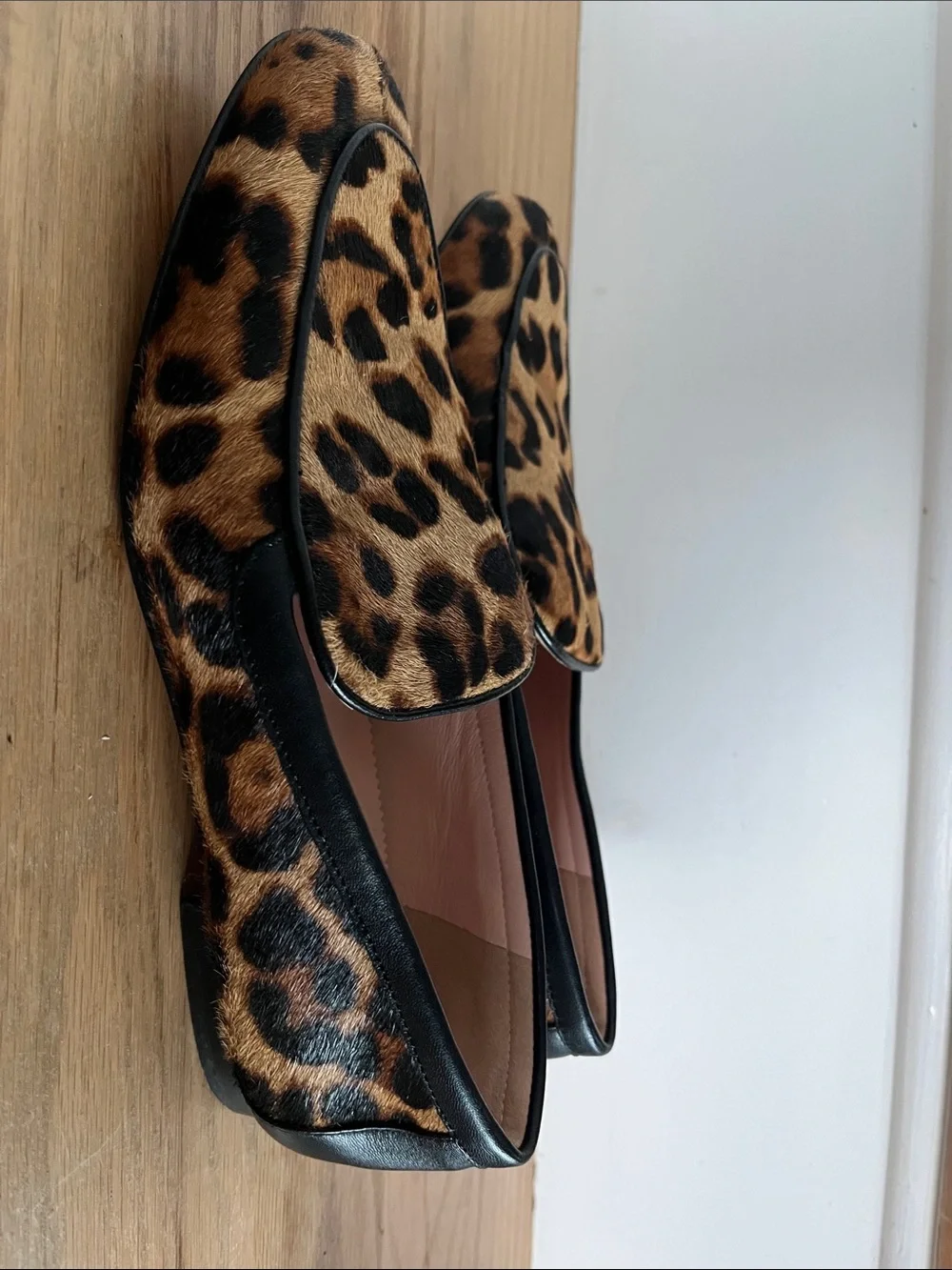 J. Crew Leopard Print Loafers in Brown and Black